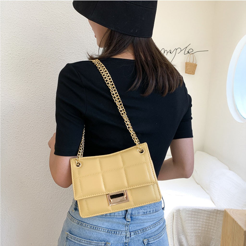 Túi Xách JADENTX19 Túi Đeo Chéo Nữ Thời Thượng, Khóa Vuông, Đường Thêu Sắc Sảo, Form Cong Mới Lạ Chính Hãng JADEN STORE | BigBuy360 - bigbuy360.vn