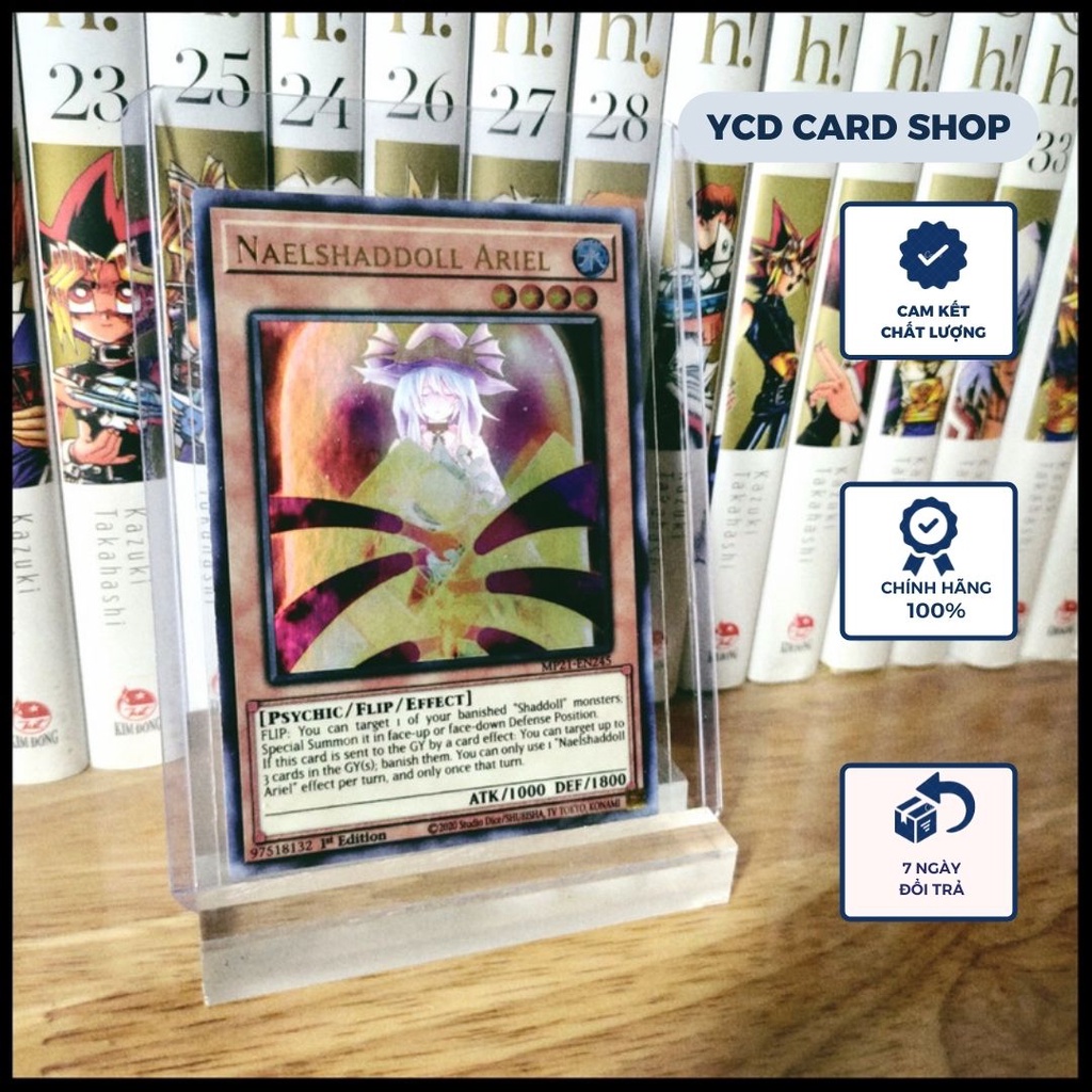 Thẻ bài Yugioh chính hãng Naelshaddoll Ariel – Ultra Rare