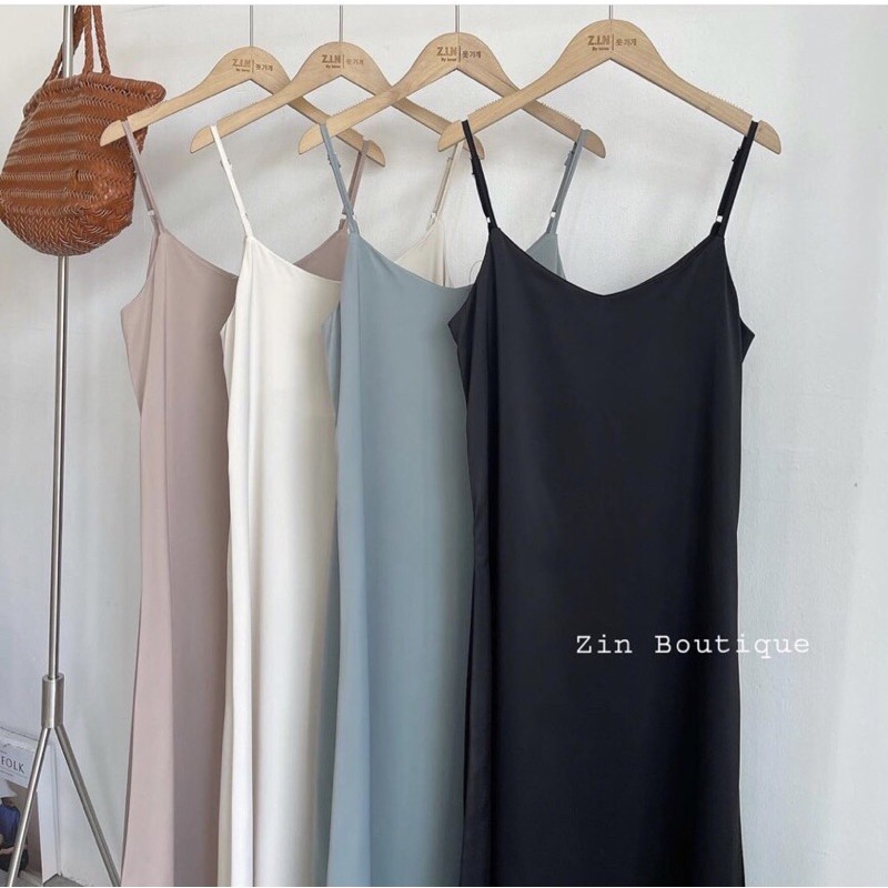 Đầm 2 dây suông