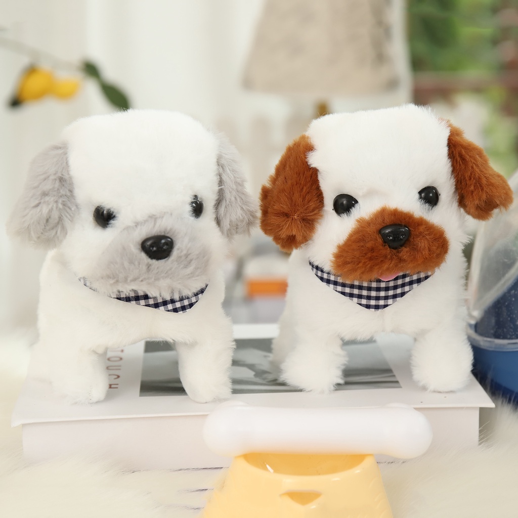 Thú nhồi bông, Chó bông biết đi biết sủa, Đồ chơi chó bông đáng yêu cho bé, Chó nhồi bông biết đi cực xinh cho trẻ em