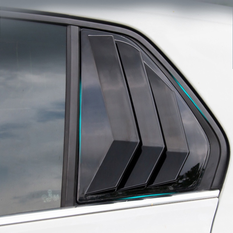 Set 2 Khung Nhựa Hình Tam Giác Màu Đen Bảo Vệ Lỗ Thông Gió Phía Sau Cửa Sổ Xe Hơi Golf8