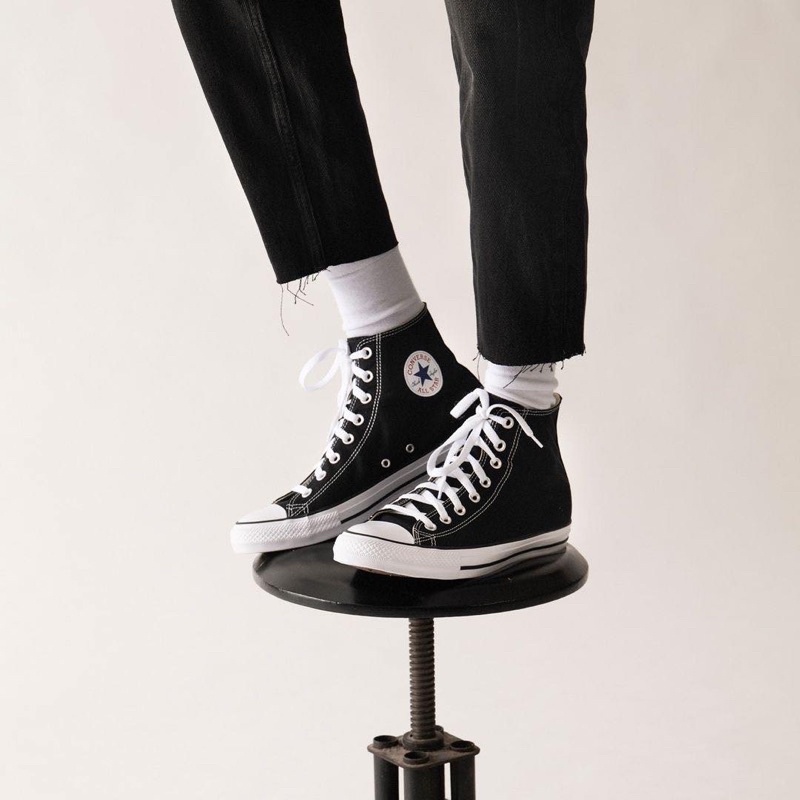 Chuck Taylor Classic Black High | Giày Converse Canvas Đen Cổ Cao M9160C
