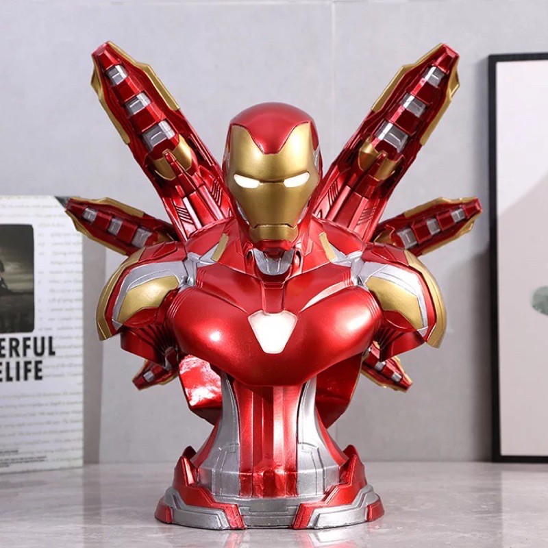 Mô hình tượng bán thân Iron Man MK85 Tỉ lệ 1/2 38cm cao cấp