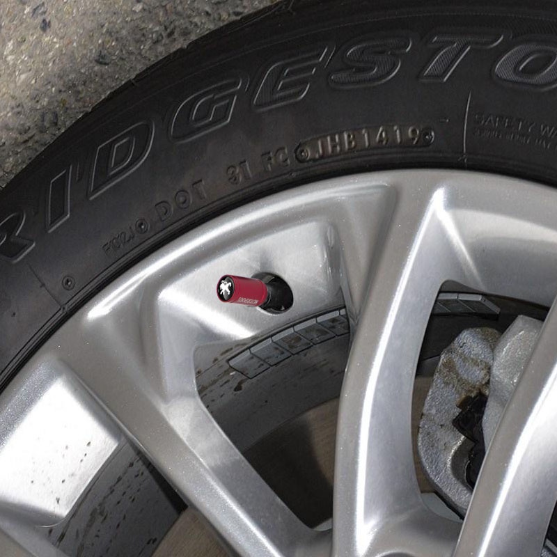 Bộ 4 nắp van bánh xe hơi Peugeot 206 207 208 306 307 308 407 408 508 2008 3008