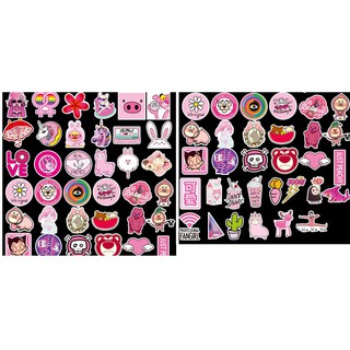Sticker dán Set 50 miếng Pink Cute