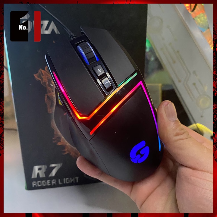 Chuột Gaming Máy Tính Chính Hãng GIZA R7 Led Rgb Chuột Vi Tính Laptop Pc Chơi Game Có Dây Giá Rẻ