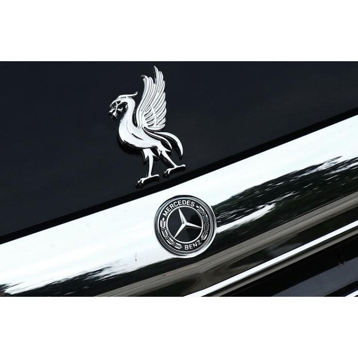 Miếng Dán Trang Trí Xe Hơi Hình Logo Liverpool Team 3d Phản Quang Bằng Kim Loại