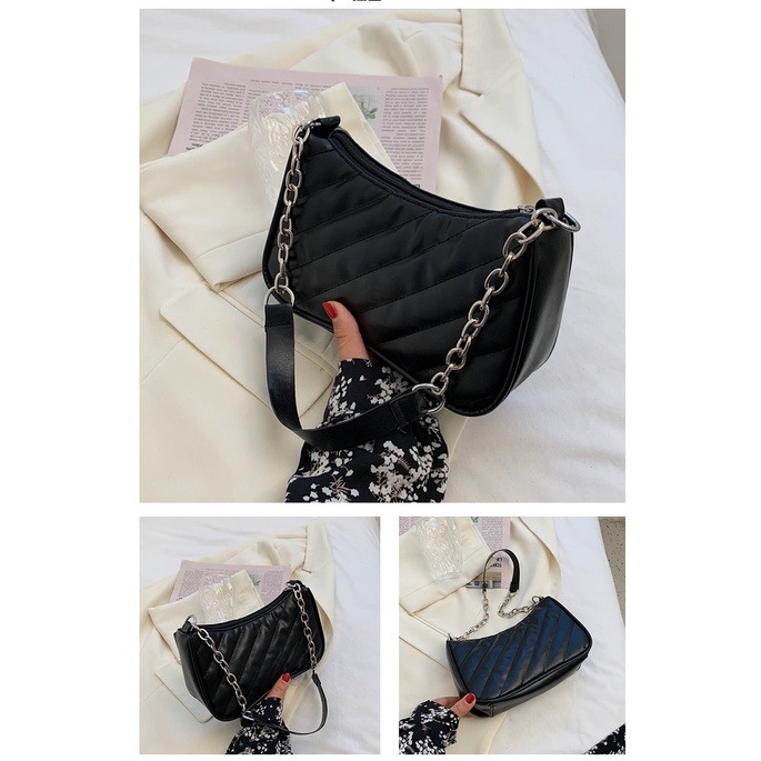 Túi xách da mềm kẹp nách nữ xách tay sang đẹp TD13