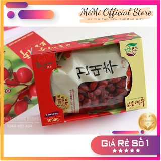 Hộp 1kg Táo đỏ sấy khô BOEUN JUJUBE táo đỏ sấy loại 1 quả siêu to đều