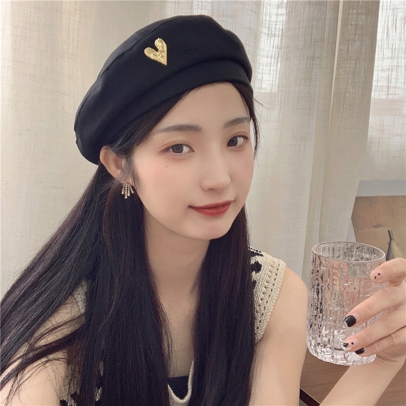 Mũ Beret Kim Loại Mỏng Thoáng Khí Phong Cách Nhật Bản Thời Trang Mùa Hè Cho Nữ