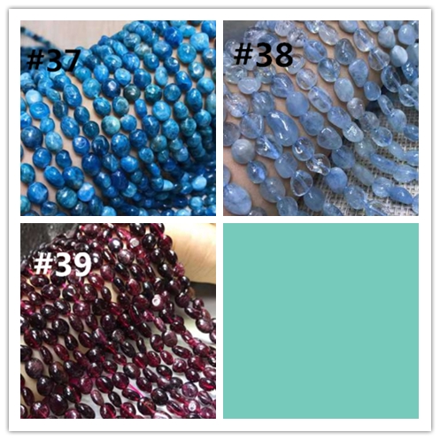 Chuỗi Hạt Đá Tự Nhiên Kích Thước 6-10mm  cho làm dây chuyền/ vòng tay DIY