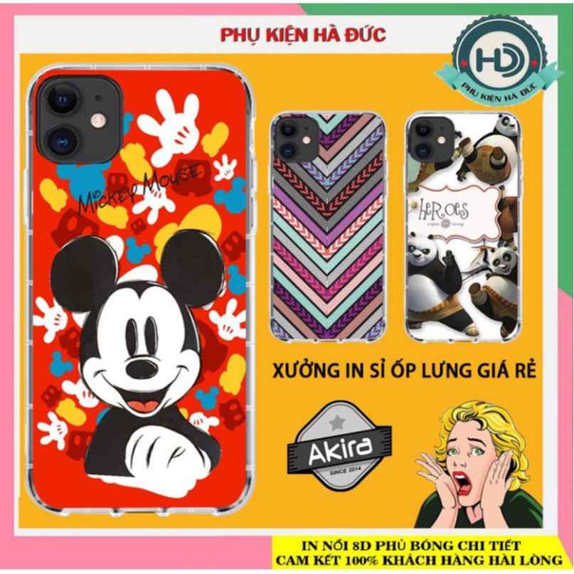 Ốp iPhone Mickey - Thổ Cẩm - Heroes Dẻo Chống Sốc Cao Cấp  - Akira xưởng in sỉ ốp lưng giá rẻ