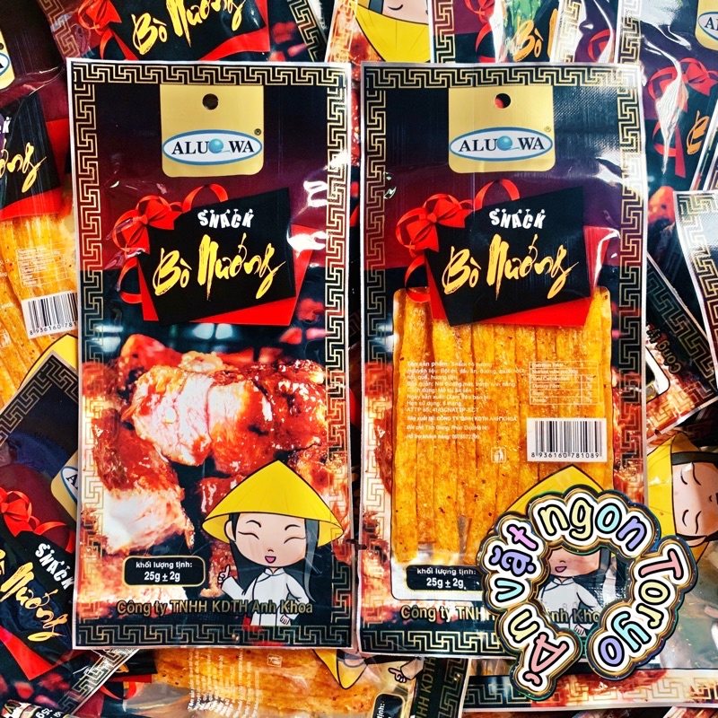Snack bò nướng Aluowa (gói 25g)