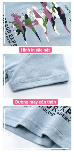 Áo thun tay ngắn hãng Xiliba (Hãng QC xuất khẩu) cho bé trai chất cotton mềm mịn