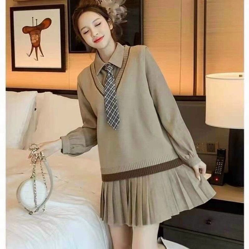 Sét Gile + váy + cavat