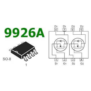 Apm 9926a chip dual mosfet