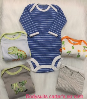 Combo 5 bộ bodysuits carter cho bé trai - bé gái