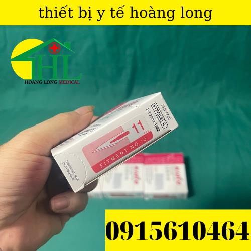 Lưỡi dao mổ Ấn Độ KIATO các số 10, 11, 12,15, 20 ,21,22 hộp 100 cái