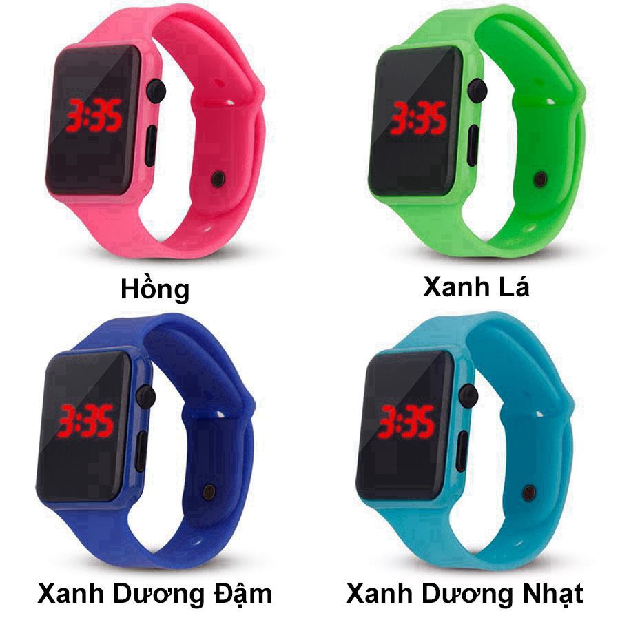 QN 20 VH (Giá sỉ) Đồng hồ cá tính nam nữ led phổ thông màu cực đẹp ZO71 6