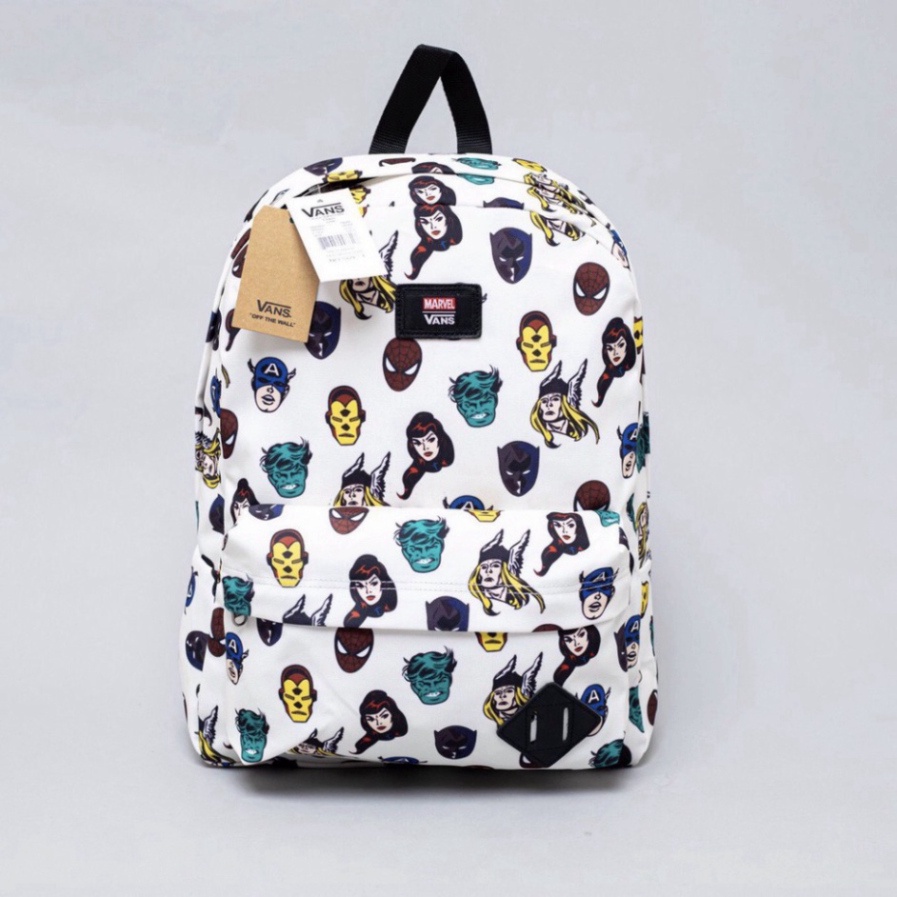 Balo Vans, balo đi học X Marvel Old Skool II Backpack (5) White