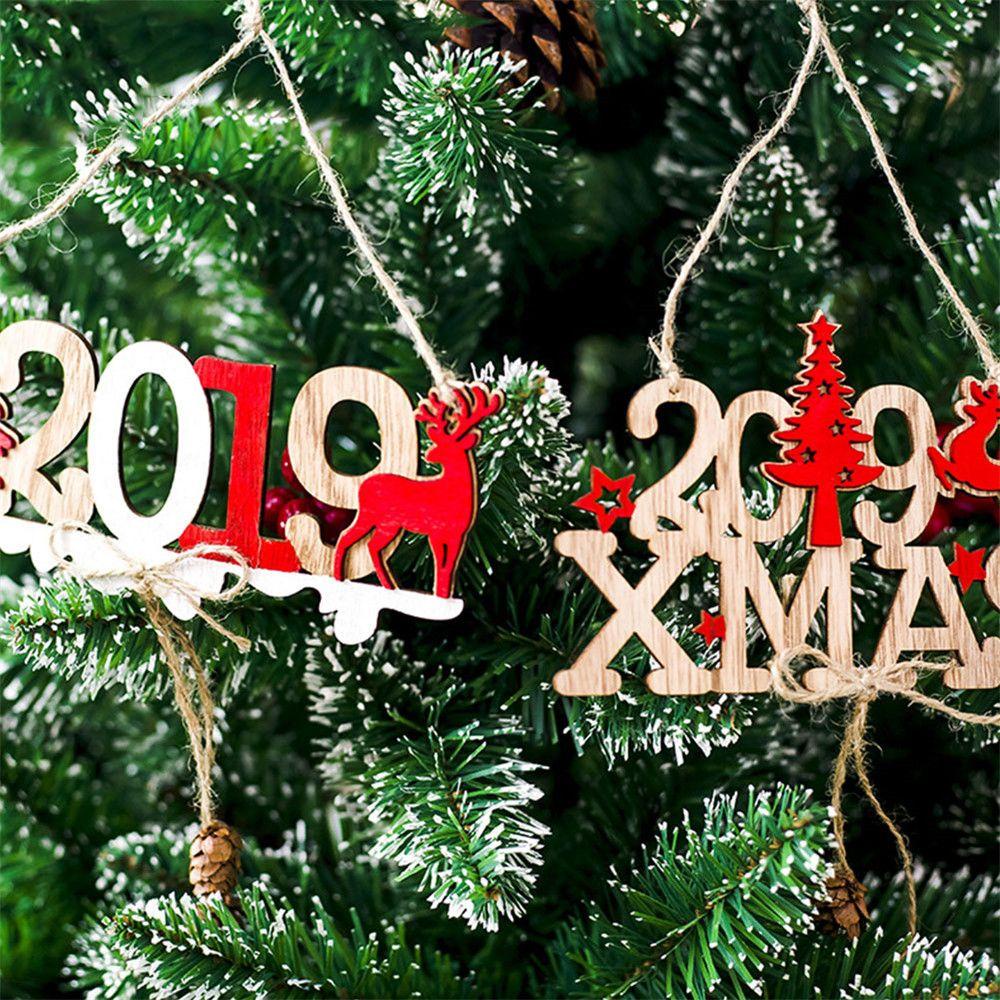 Thẻ Treo In Chữ Merry Christmas Dùng Trang Trí Nhà Cửa