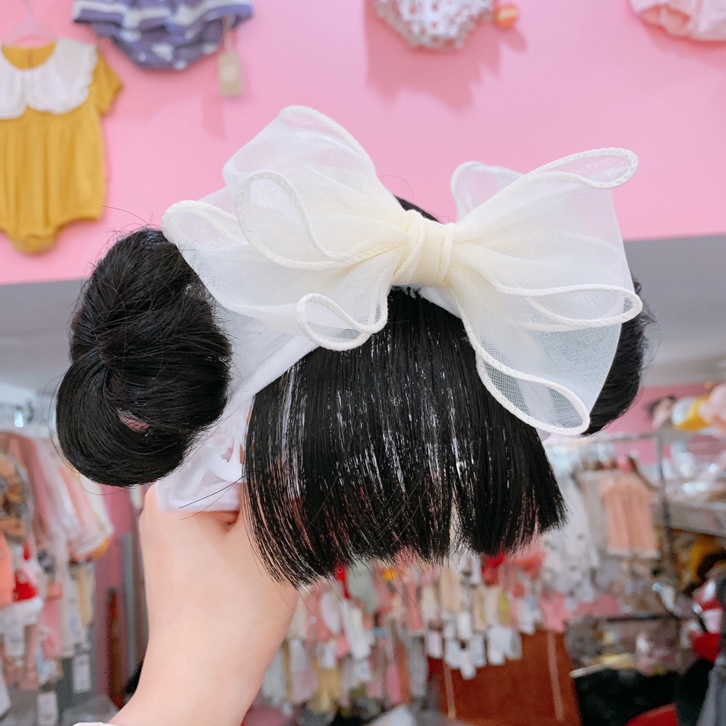 Mẫu mới 2022 Turban tóc giả nơ voan cực sang