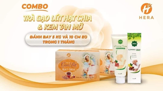 Trà gạo lứt hạt chia Hera