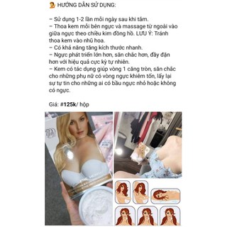 Kem massage nở ngực DORLENE HERBAL Thái Lan