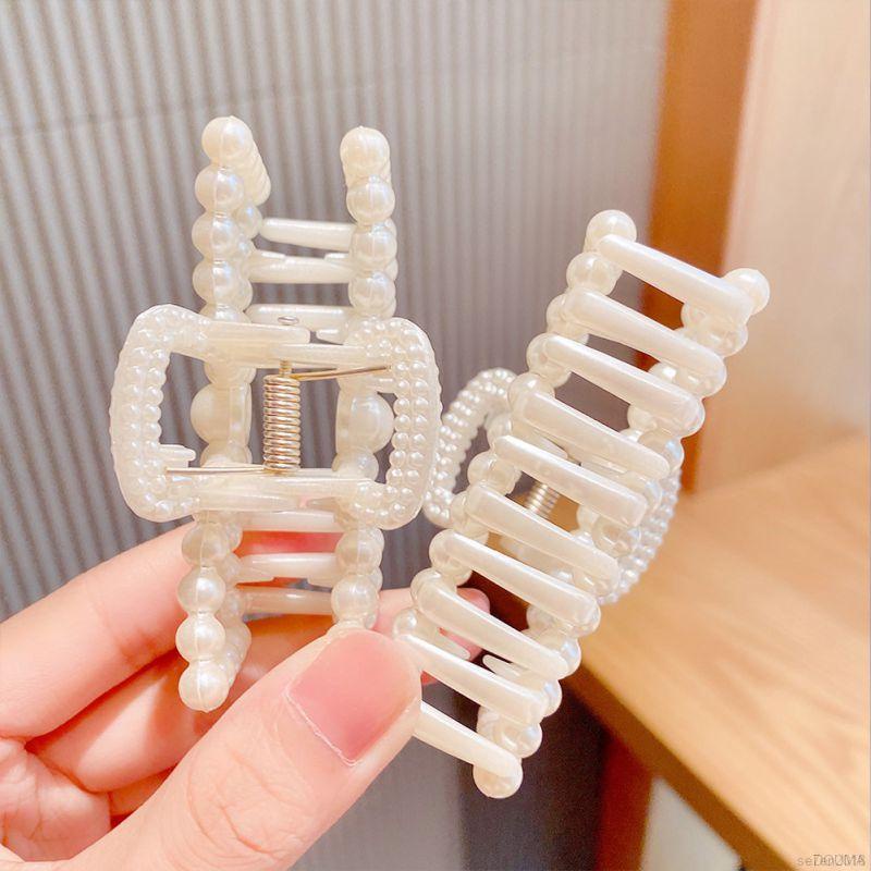 Kẹp Tóc Đính Ngọc Trai Phong Cách Retro Cho Bé Gái