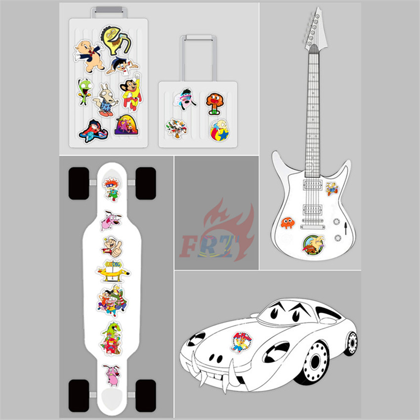 ❉ Mixed Classical Anime Comics Games Series 01 - 90s 00s Memory Cartoon Character Stickers ❉ 50Pcs/Set DIY Fashion Luggage Laptop Skateboard Decals Doodle Stickers