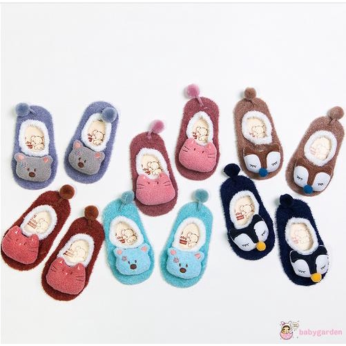 Giày em bé chống trượt kiểu dáng vớ hoạt hình dễ thương