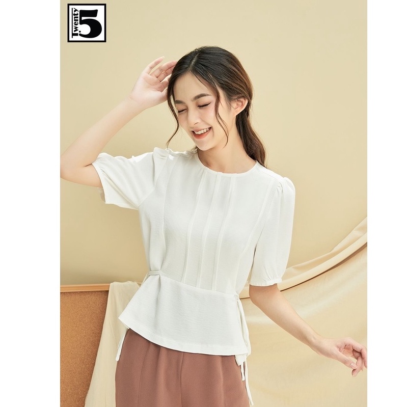 Áo sơ mi nữ buộc dây 2 bên eo TwentyFive A1003