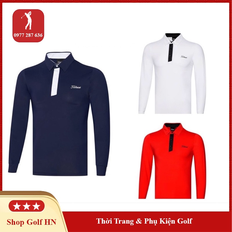 Áo Chơi Golf Nam Titleist Dài Tay Vải Thun Lạnh Thấm Hút Mồ Hôi Co Dãn Nhẹ AG018
