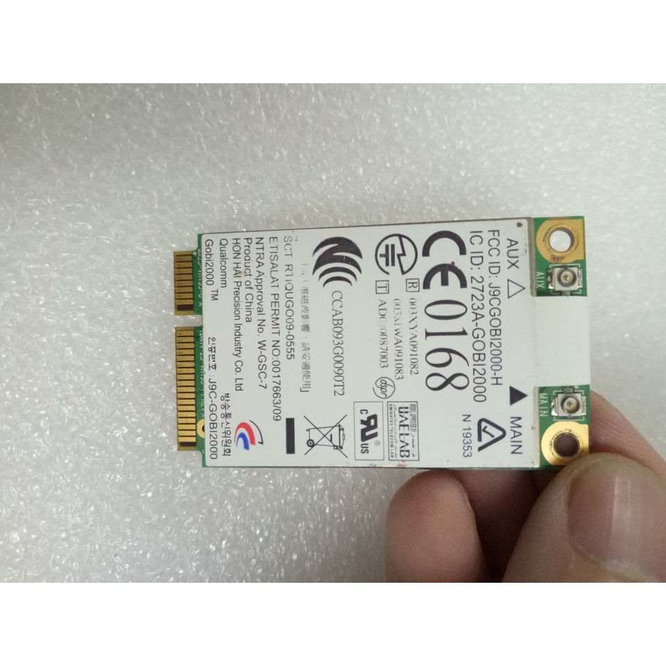 Card wwan 3G HP UN2420 dùng cho laptop HP core i thế hệ 1 như: 2540p,8440p,8540p,8740w