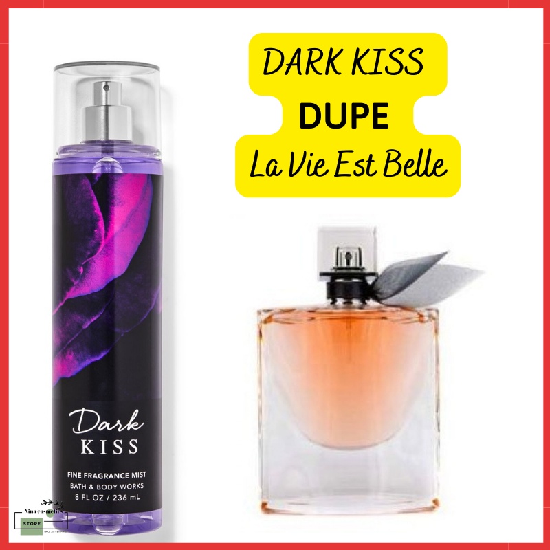 Xịt Thơm Toàn Thân Bath & Body Works - Dark Kiss Hương Thơm Ngọt Ngào 10ml -30ml -50ml