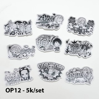 Sticker onepiece (mẫu OP09-OP17) dán trang trí size nhỏ 3-5cm