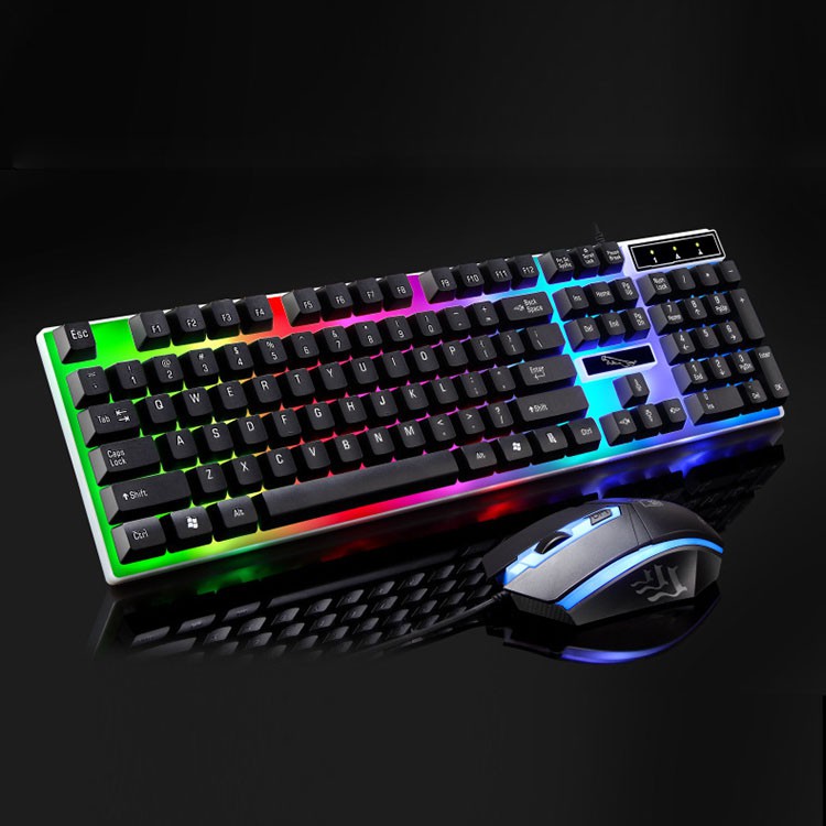 Combo bàn phím led + chuột (tặng lót) | BigBuy360 - bigbuy360.vn