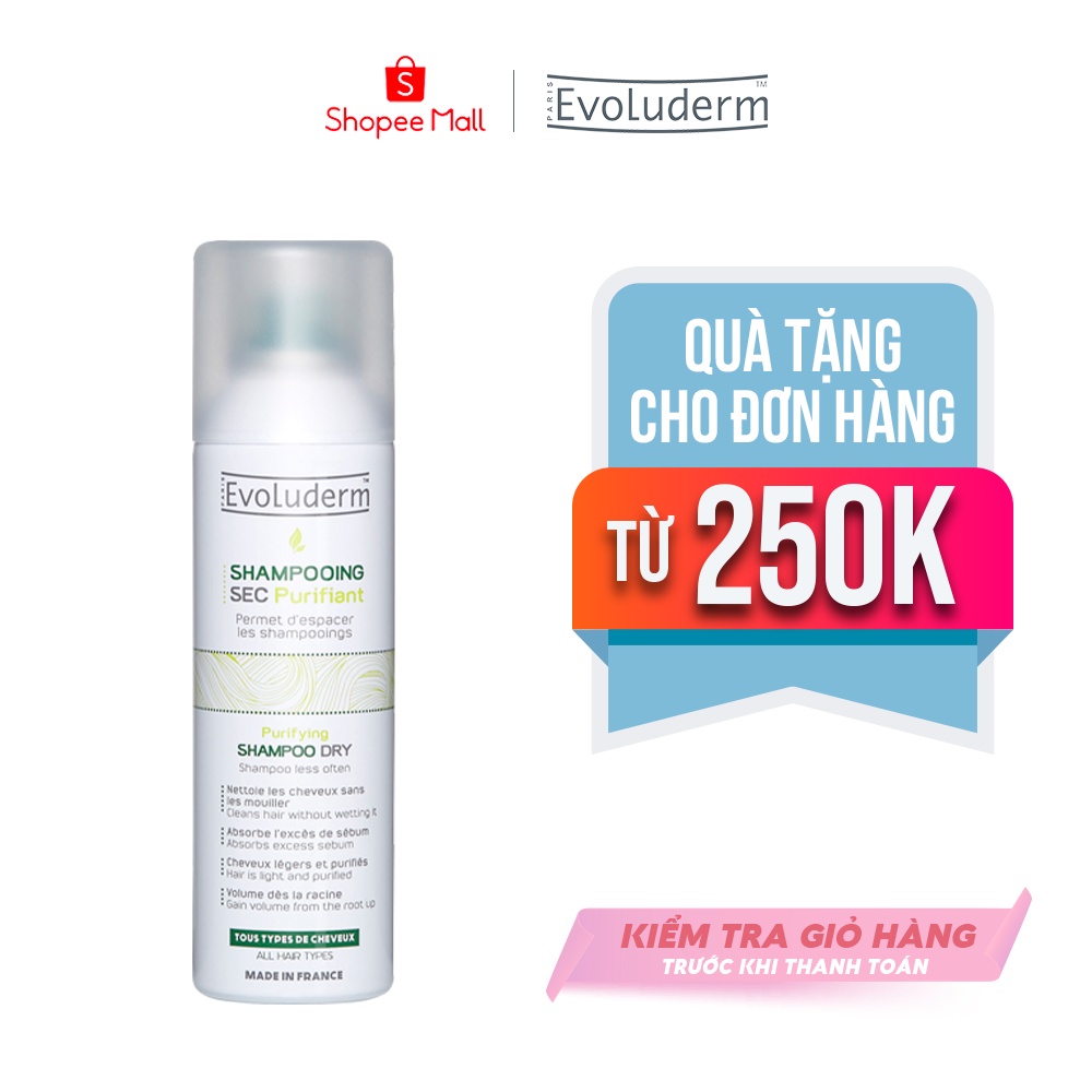 Dầu gội đầu khô Evoluderm 200ml