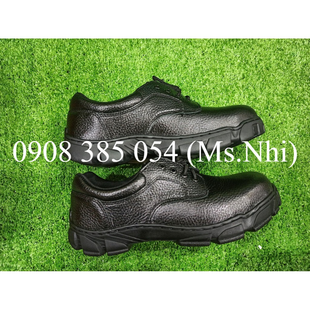 Kcep UT Black- Giày bảo hộ lao động chất liệu da bò, đế cao su và mũi thép bảo vệ chân- Hình thật