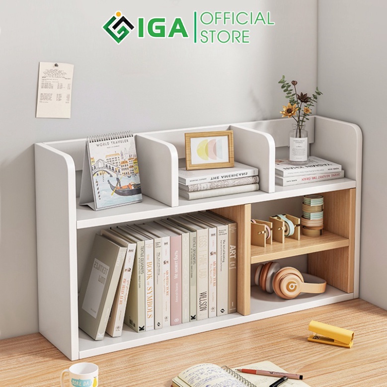 FREESHIP Kệ sách để bàn làm việc, giá sách đề bàn học bàn máy tính thiết kế hiện đại - GP157