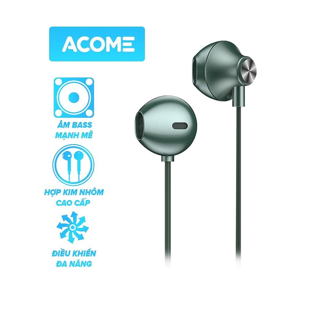 Tai Nghe Nhét Tai ACOME AW05 Âm Thanh HD Cổng Kết Nối 3.5mm - hàng chính hãng bảo hành 12T