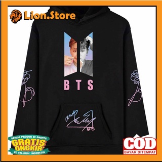 Áo Khoác Hoodie In Chữ Love Yourself Phong Cách Jungkook V Suga