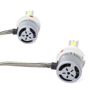 2 Đèn Pha Led C6 Cob 9004 36w 7600lm
