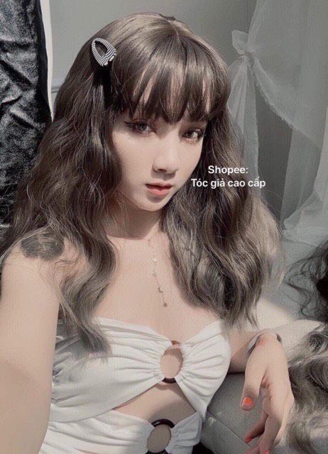 Tóc giả nguyên đầu xù lỡ ❤️ FREESHIP ❤️ tóc cả đầu xù lỡ D3057