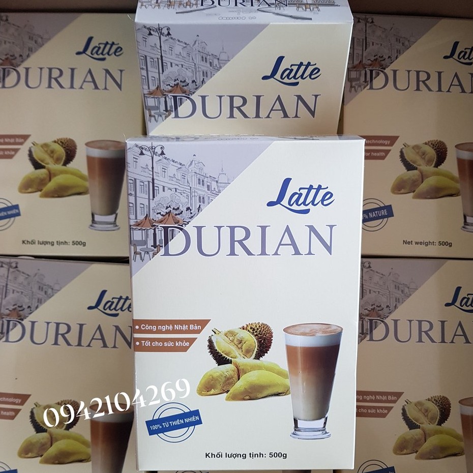 Bột Latte Sầu riêng hộp 500g (BAO BÌ MỚI)