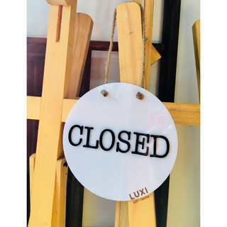 Bảng treo cửa 2 mặt Open – Close 05