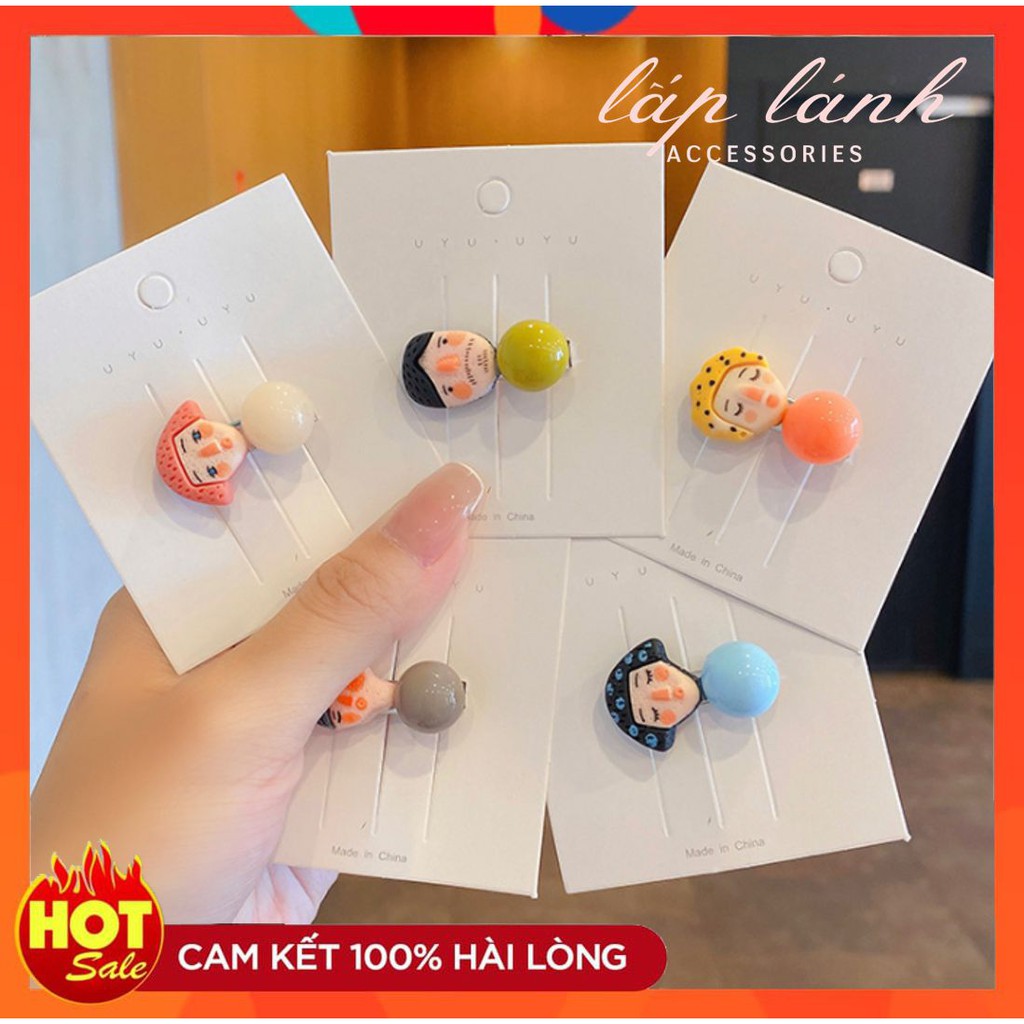 [HOT] KẸP MÁI KẸP TÓC BÚP BÊ THIẾT KẾ HOẠ TIẾT ĐỘC ĐÁO INSTA PHONG CÁCH HÀN QUỐC DỄ THƯƠNG CÁ TÍNH 214KMBBL