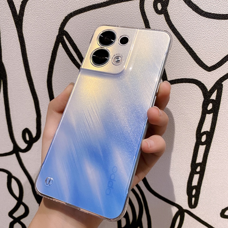 Ốp Điện Thoại PC Cứng Trong Suốt Không Viền Dọc Cho OPPO Reno 8 Reno8 Pro 5G