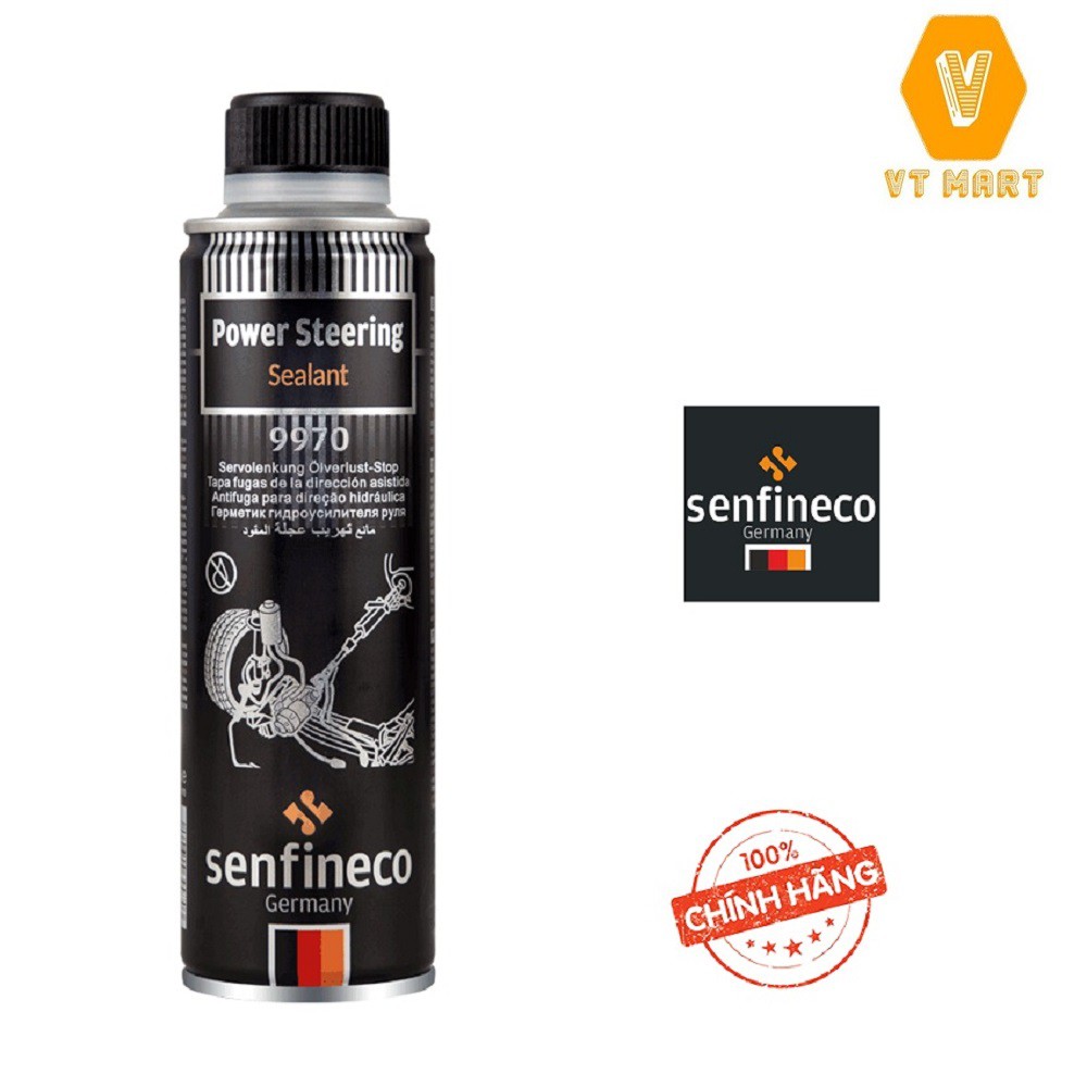 Chất Làm Kín, Chống Rò Rỉ Cho Hệ Thống Dầu Trợ Lực Tay Lái Senfineco 9970 – 300ML Power Steering Sealant, Hàng Đức.