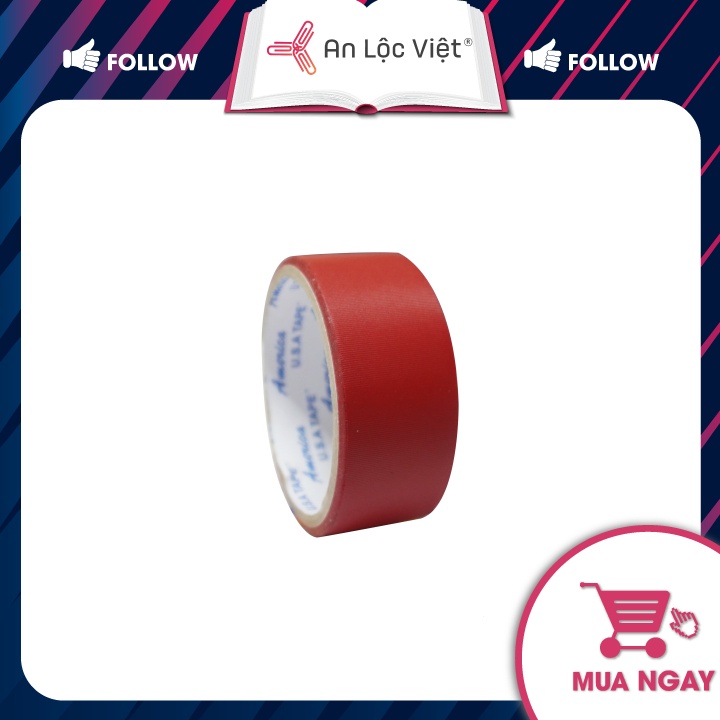 Set 2 cuộn Băng keo Simily 3,5cm đóng gáy sách - Đa dạng màu sắc